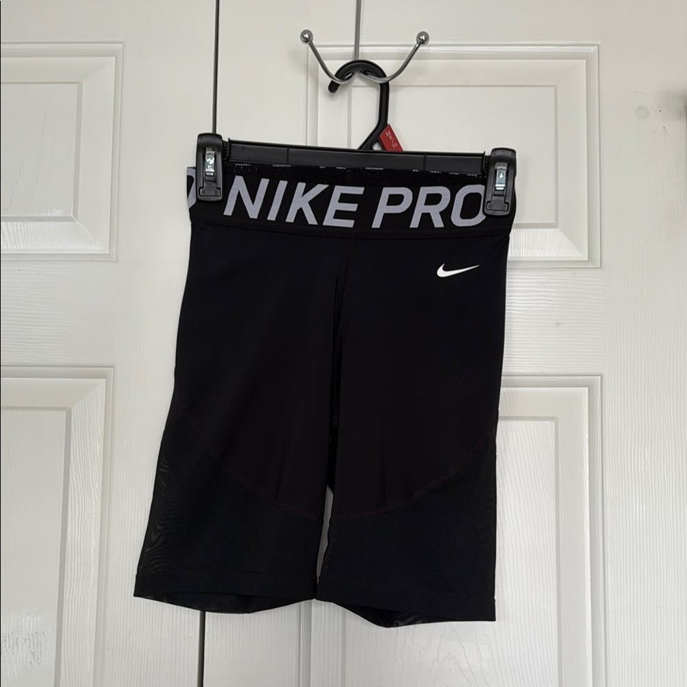 Nike Dri-Fit Biker Gym Workout Shorts Size Small Sheer Paneling